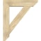 Ekena Millwork Traditional Slat Rough Sawn Bracket w/ Offset Brace, Douglas Fir, 8"W x 34"D x 40"H BKT0806X34X40TRA06RDF - alternate 4
